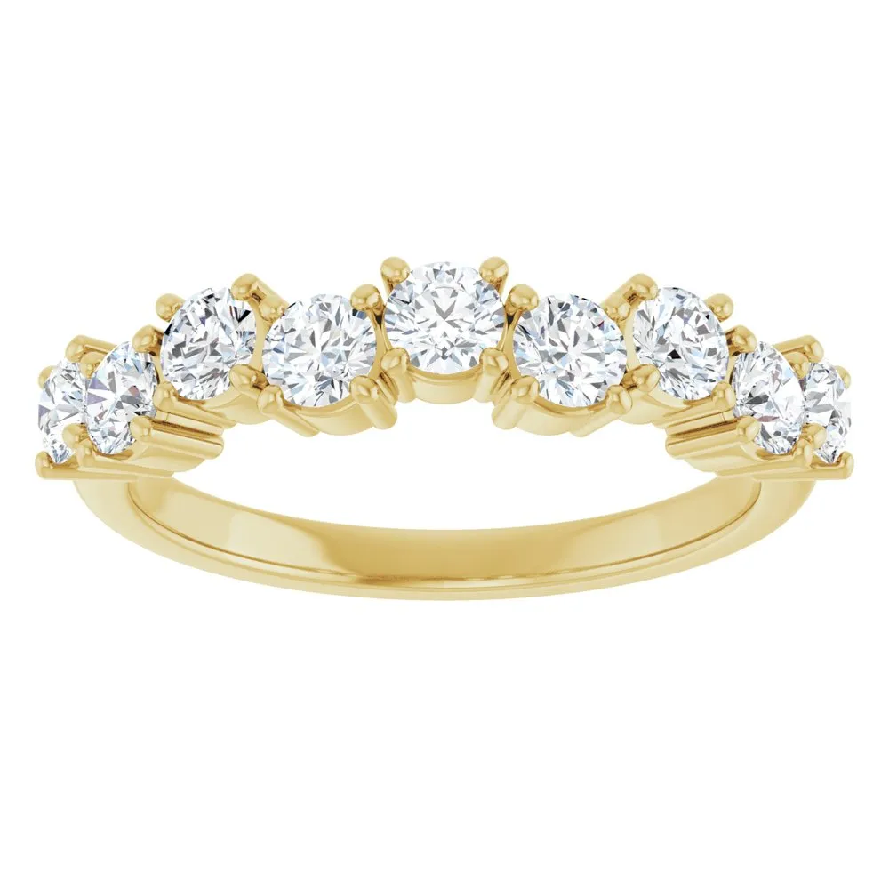 124334 - 14K Gold 9/10 CTW Lab-Grown Diamond Anniversary Band