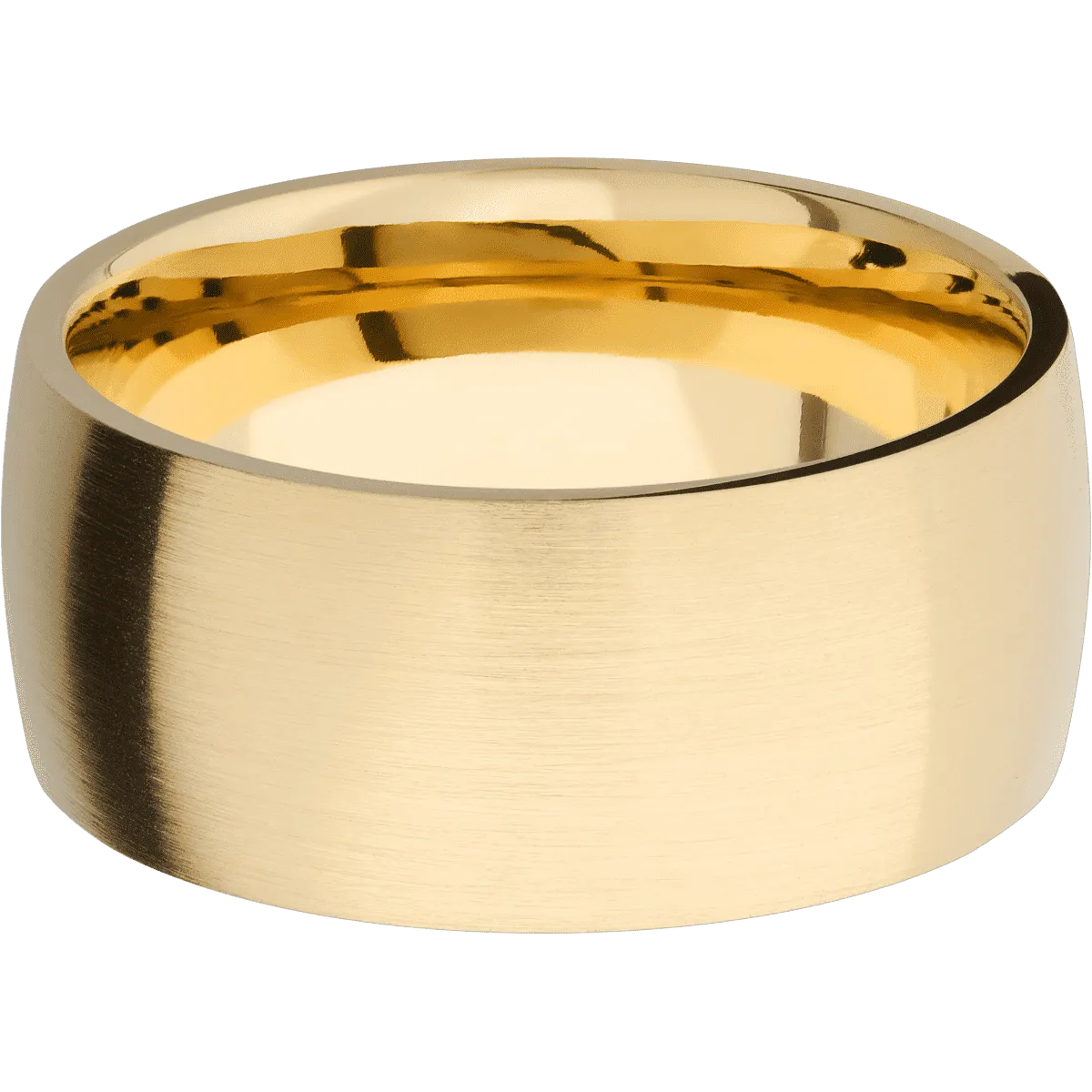 14K Yellow Gold with Satin Finish