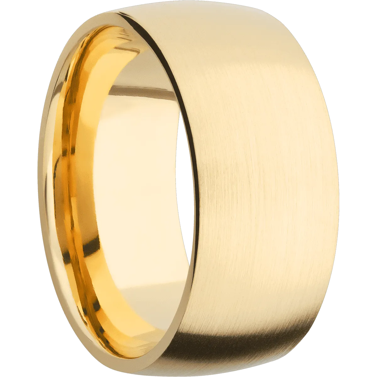 14K Yellow Gold with Satin Finish