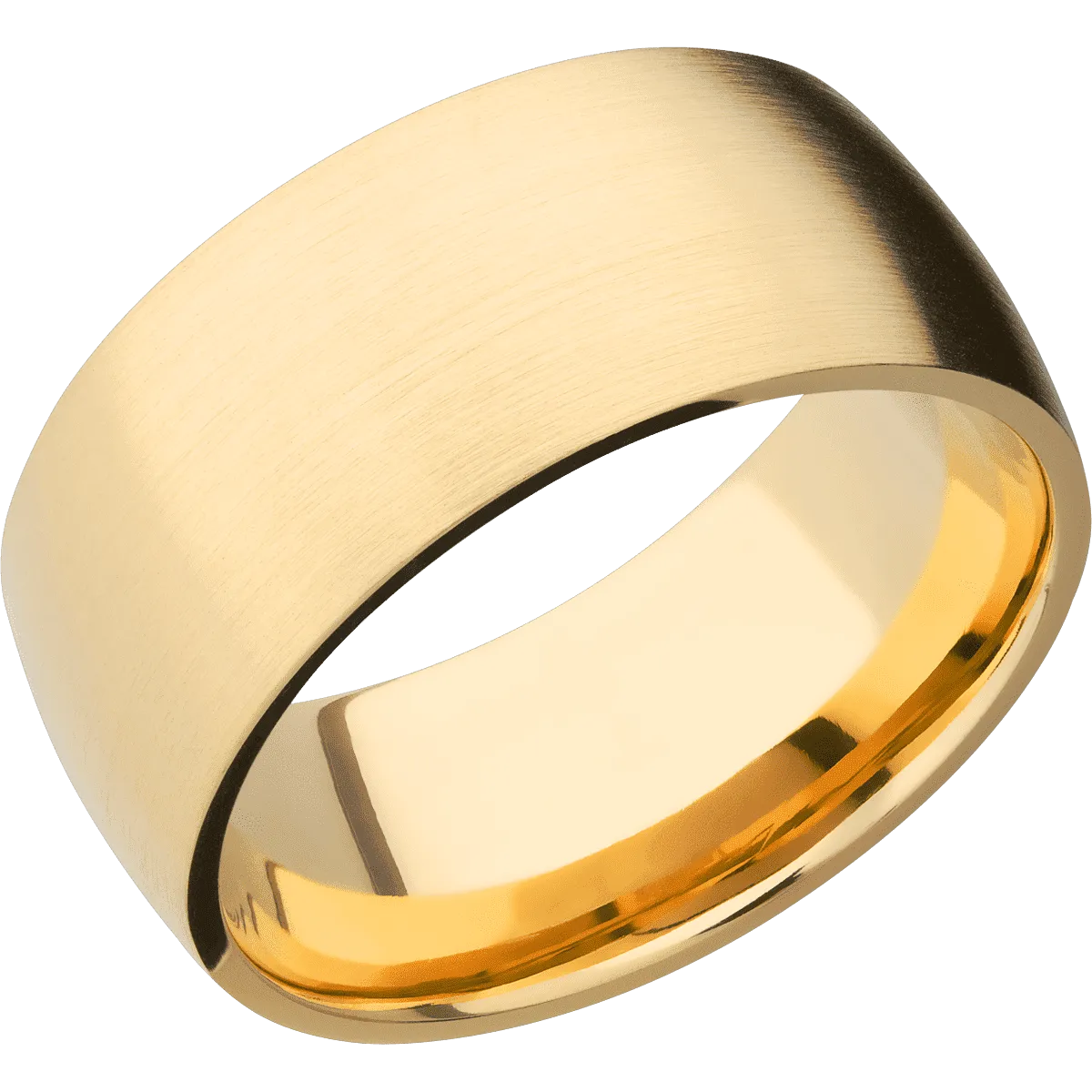 14K Yellow Gold with Satin Finish
