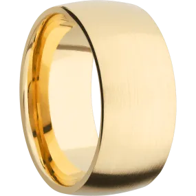 14K Yellow Gold with Satin Finish