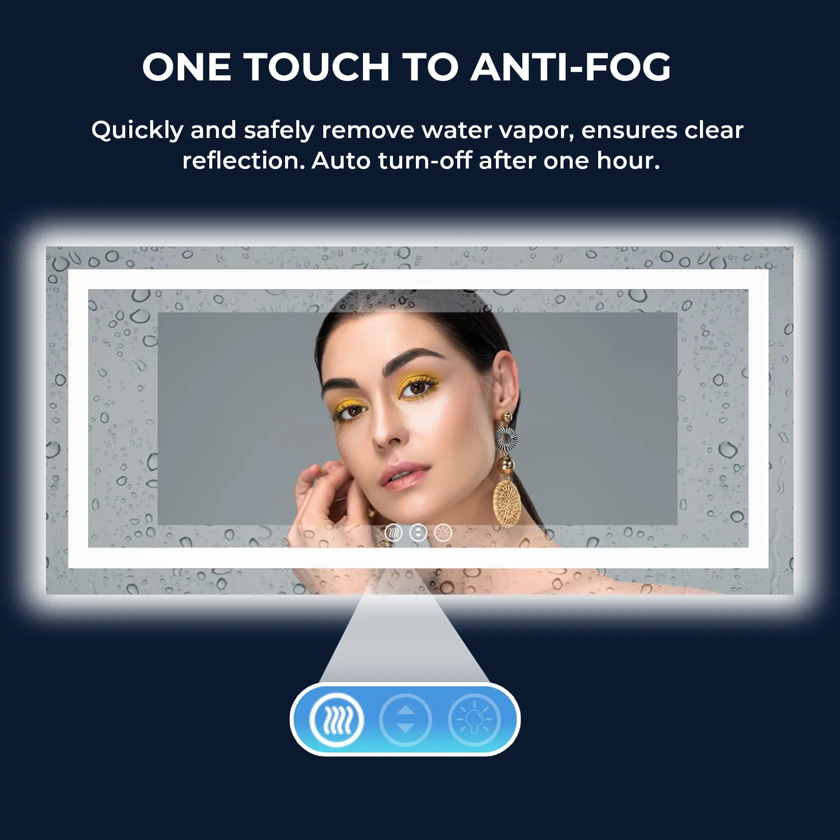 2022 Collection  Backlit   Frontlit LED Mirror for Bathroom 60  x 28 Inch