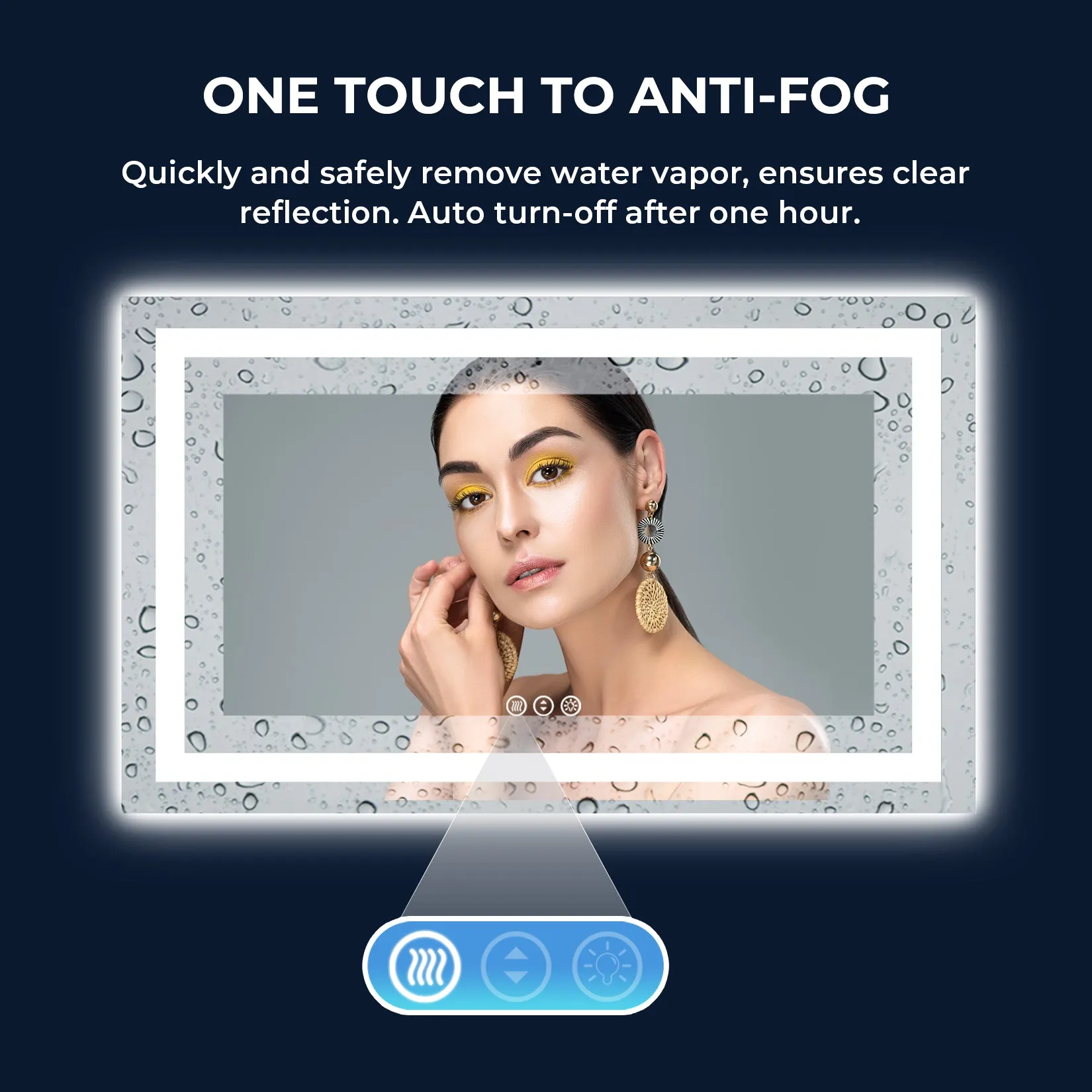 2022 Collection  Backlit   Frontlit LED Mirror for Bathroom 60 x 36 Inch