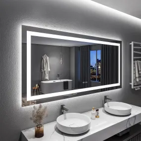 2022 Collection  Backlit   Frontlit LED Mirror for Bathroom 60 x 36 Inch