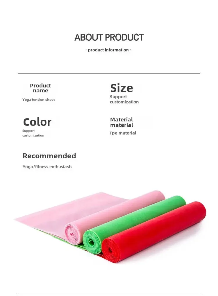 2M Yoga Pilates Resistance Band - Long Stretch Bands for Stroke Survivor Equipment and Physical Therapy