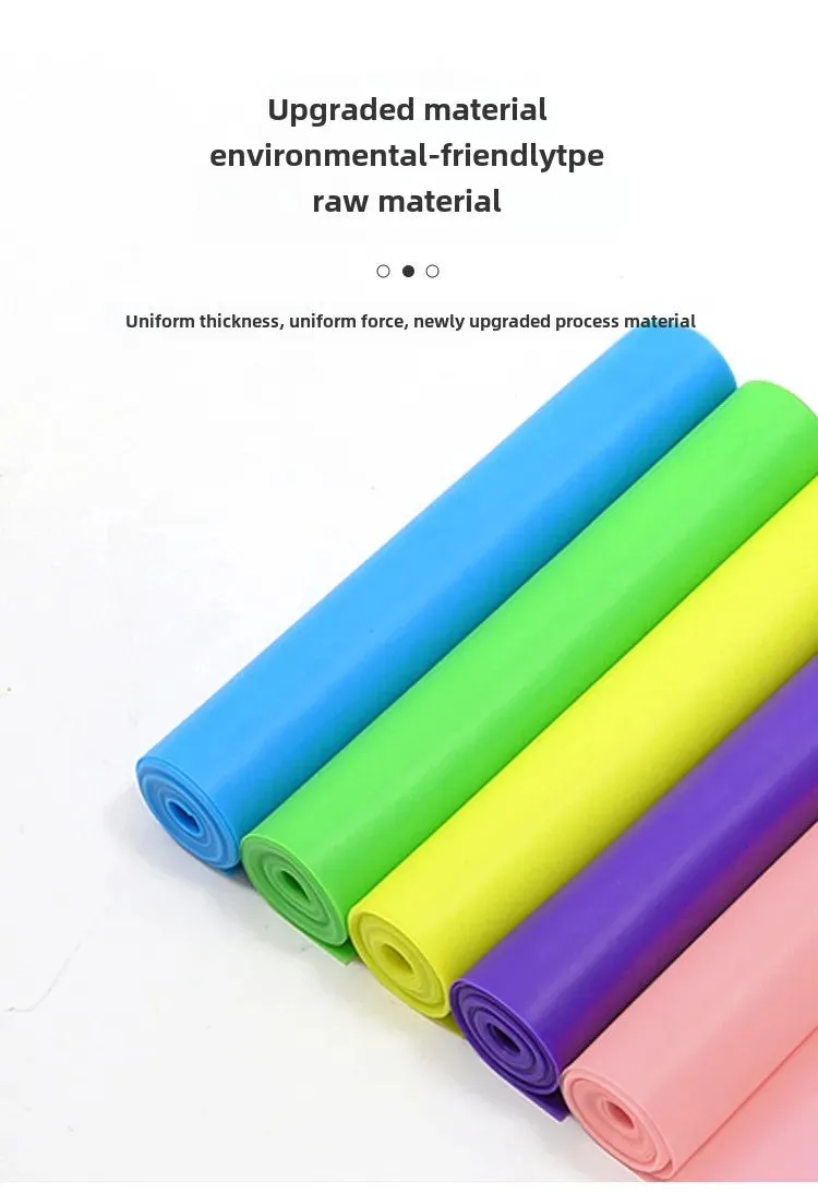 2M Yoga Pilates Resistance Band - Long Stretch Bands for Stroke Survivor Equipment and Physical Therapy