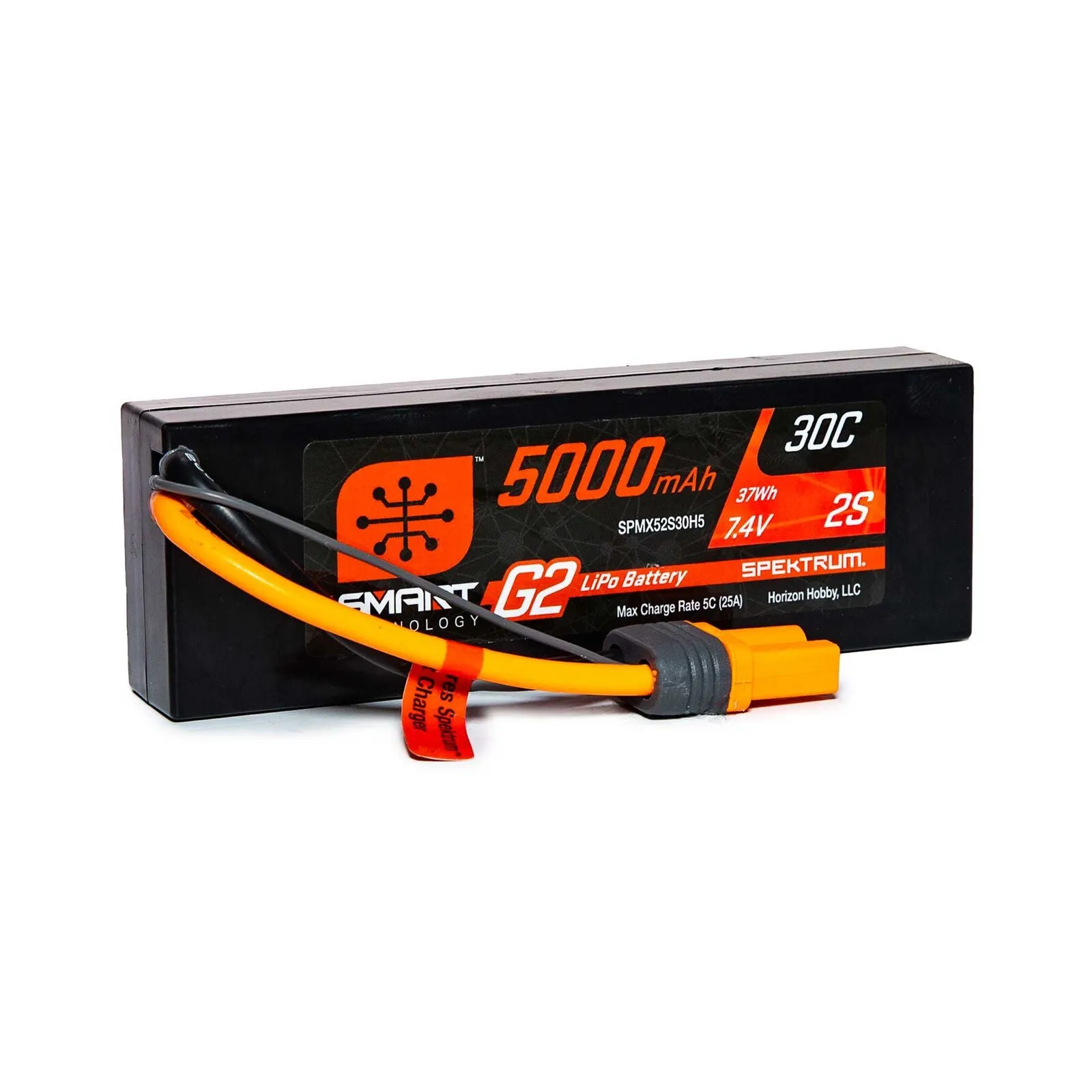 2S 7.4V Smart G2 Hardcase LiPo Battery, 30C 5000mAh