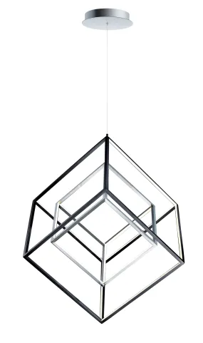 4 Square 2-Light LED Pendant
