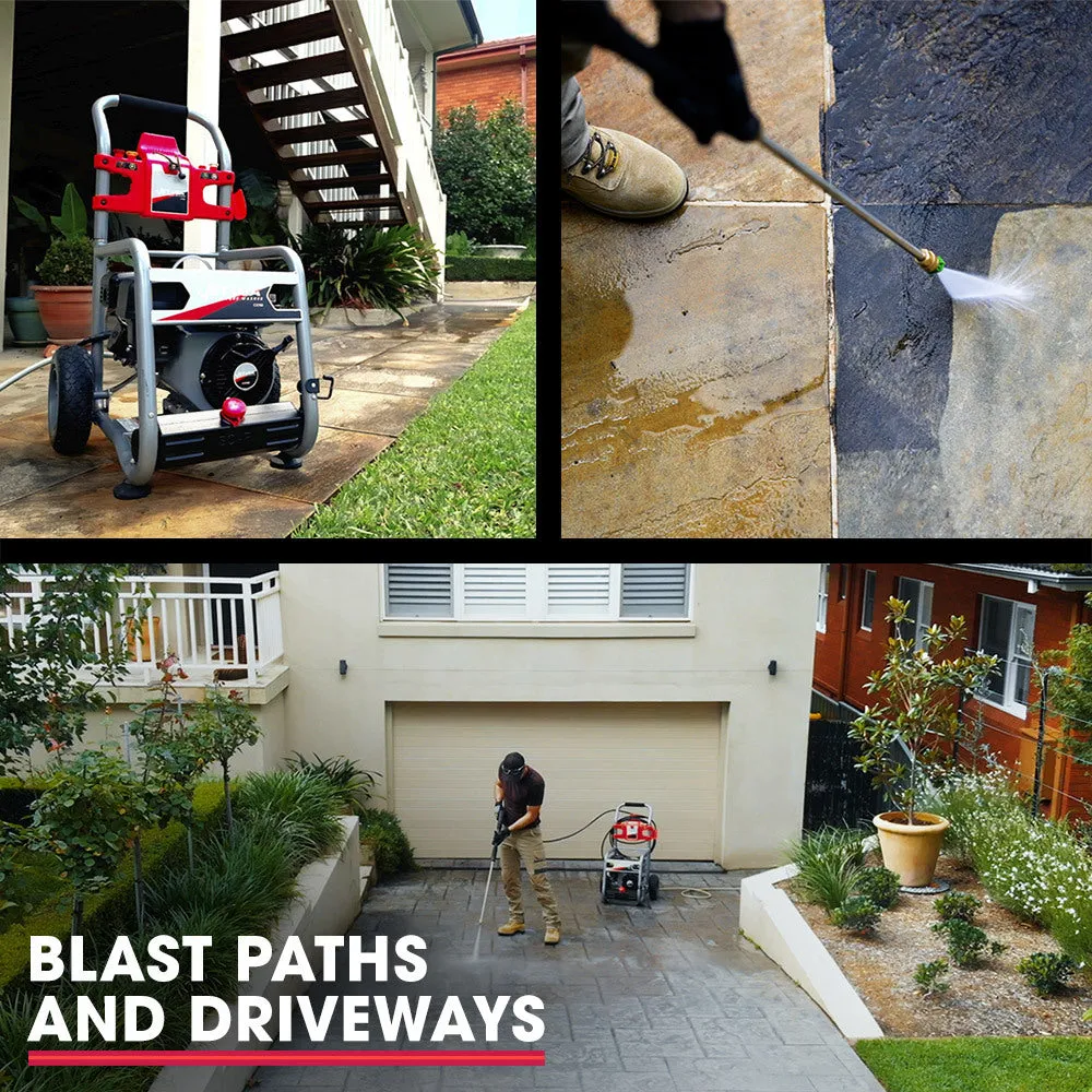 4800PSI Petrol Pressure Washer, 7HP Engine, 30m Hose - Jet-USA CX760