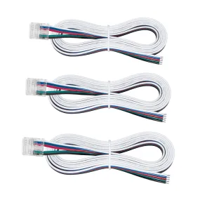 5 Pin COB RGB W 48" Tape to Wire LED Strip Light Connectors