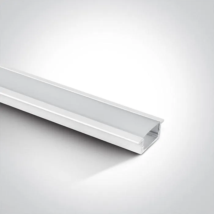 7902R RECESSED PROFILE 2m   PC opal diffuser