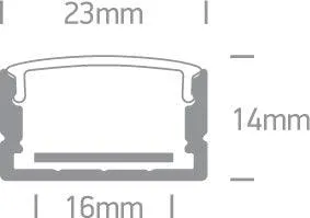 7905 PROFILE 2m   PC opal diffuser