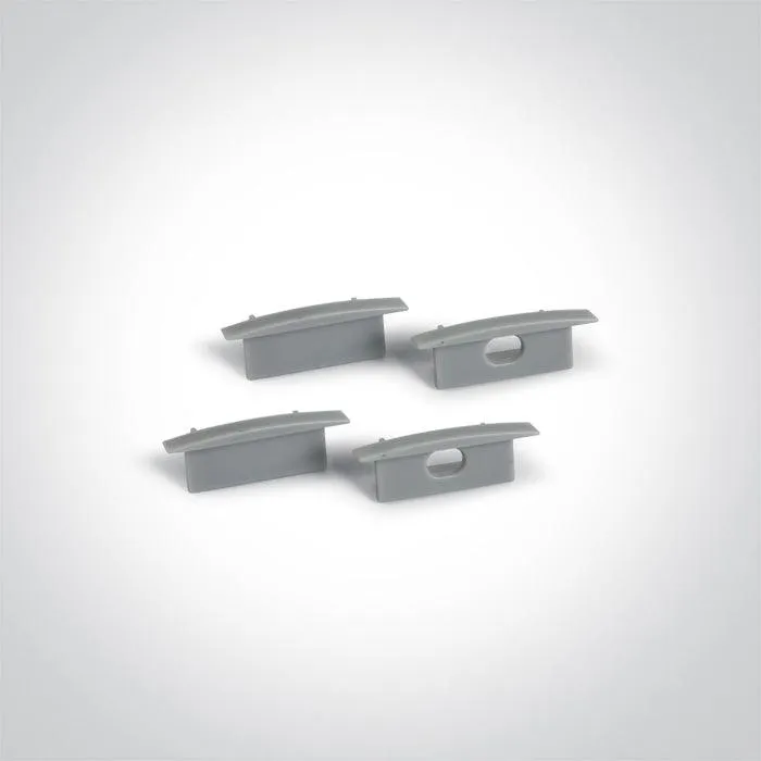 7906R/AL ALU RECESSED PROFILE 2m FOR 20mm STRIPS   PC OPAL DIFF