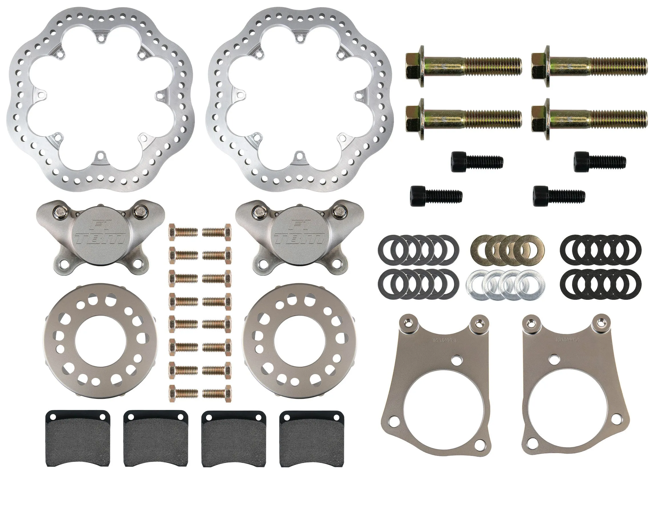 97-13 Corvette C5/C6 Front Drag Racing Brakes (Reuses Factory Hubs) 001-0246