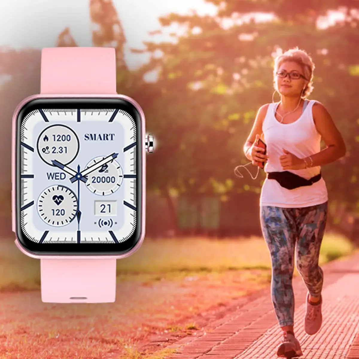 Advanced Smartwatch With Three Bands And Wellness   Activity Tracker -Smartwatch with Heart Rate Monitor
