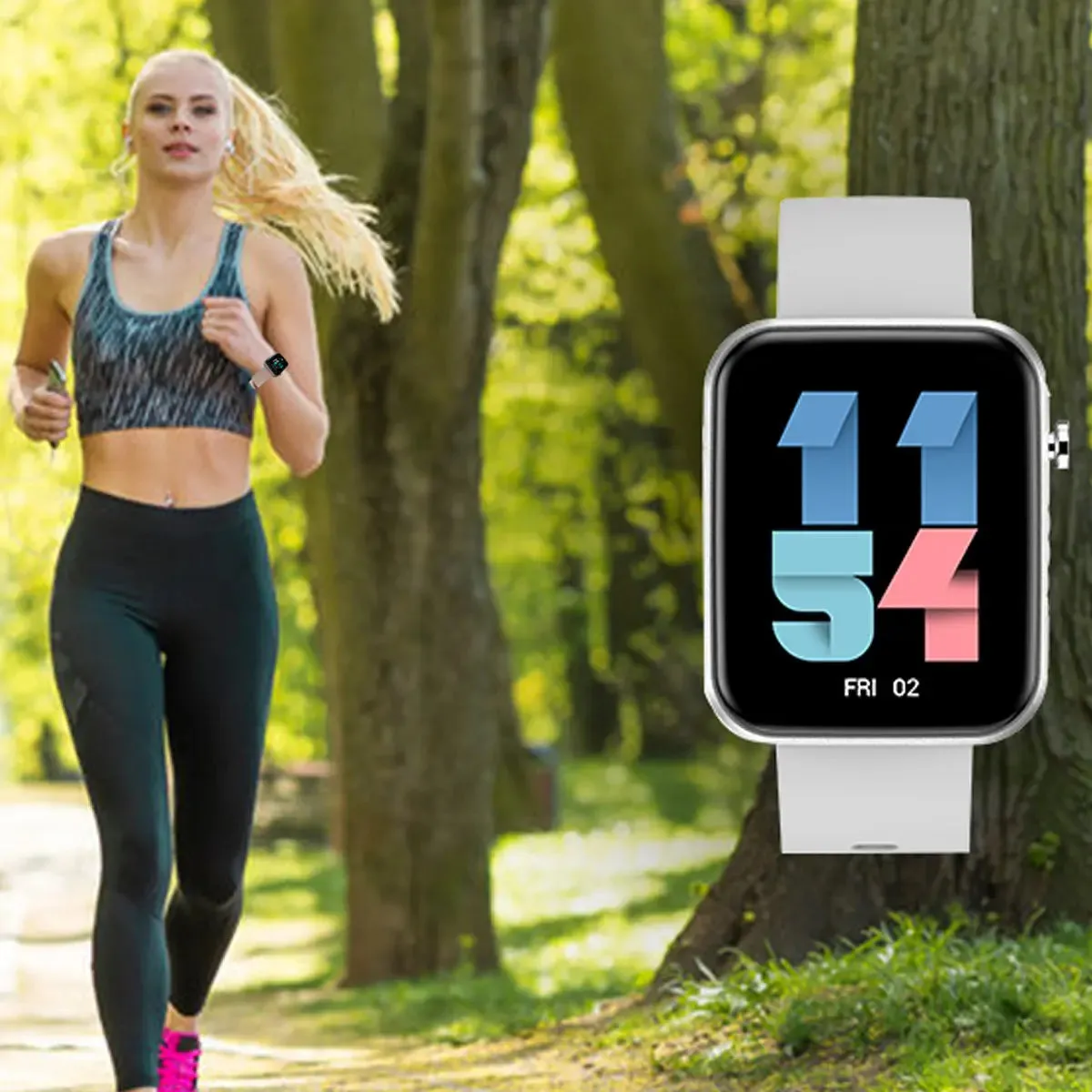 Advanced Smartwatch With Three Bands And Wellness   Activity Tracker -Smartwatch with Heart Rate Monitor