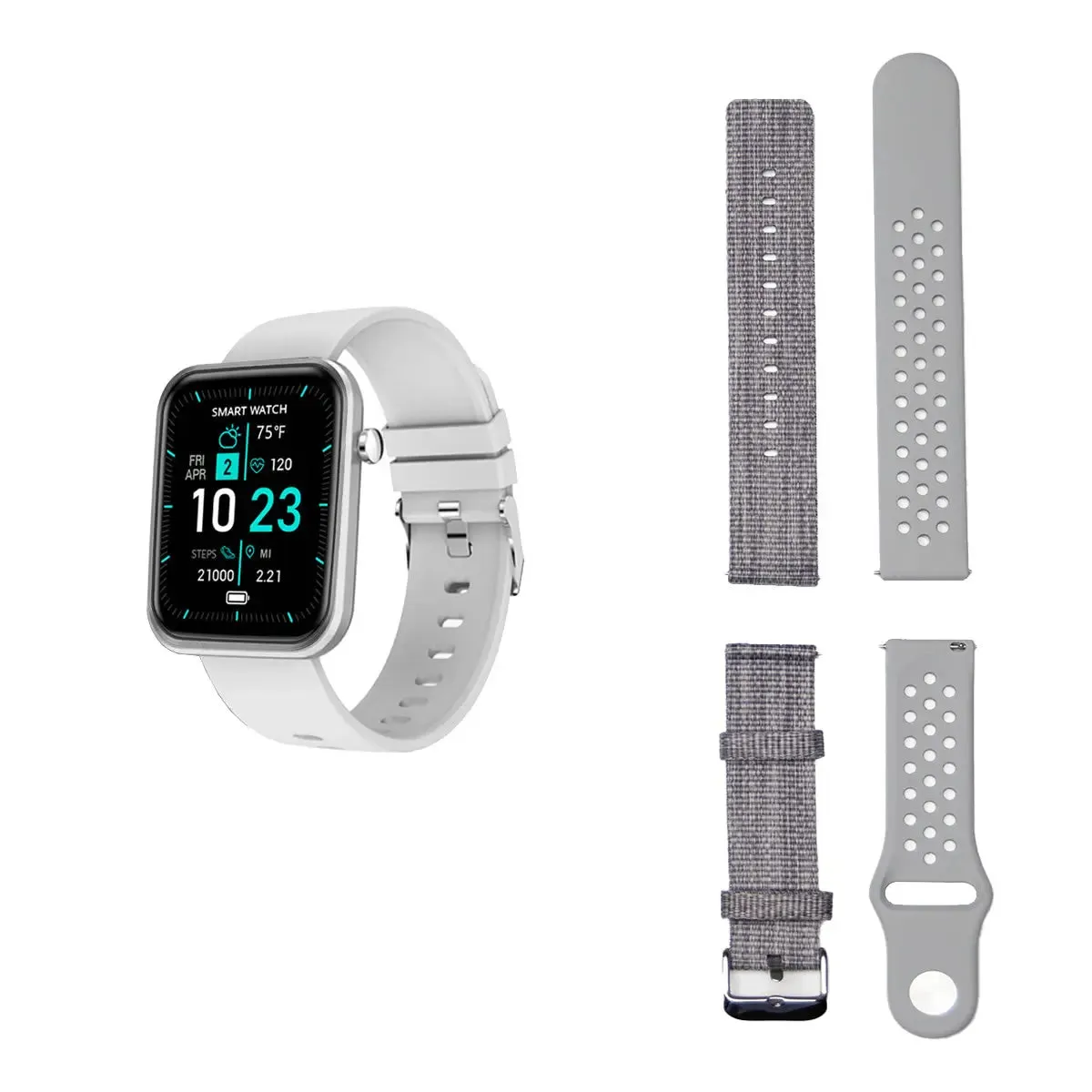 Advanced Smartwatch With Three Bands And Wellness   Activity Tracker -Smartwatch with Heart Rate Monitor