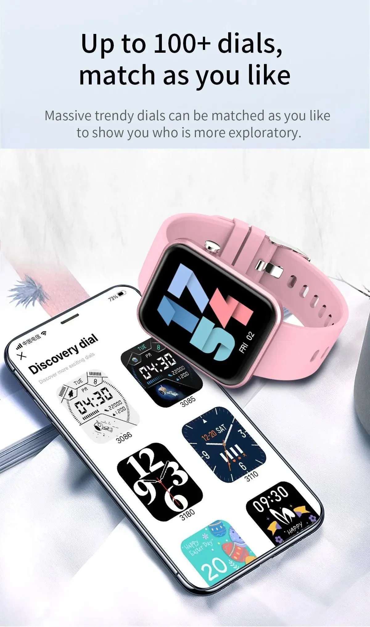 Advanced Smartwatch With Three Bands And Wellness   Activity Tracker -Smartwatch with Heart Rate Monitor