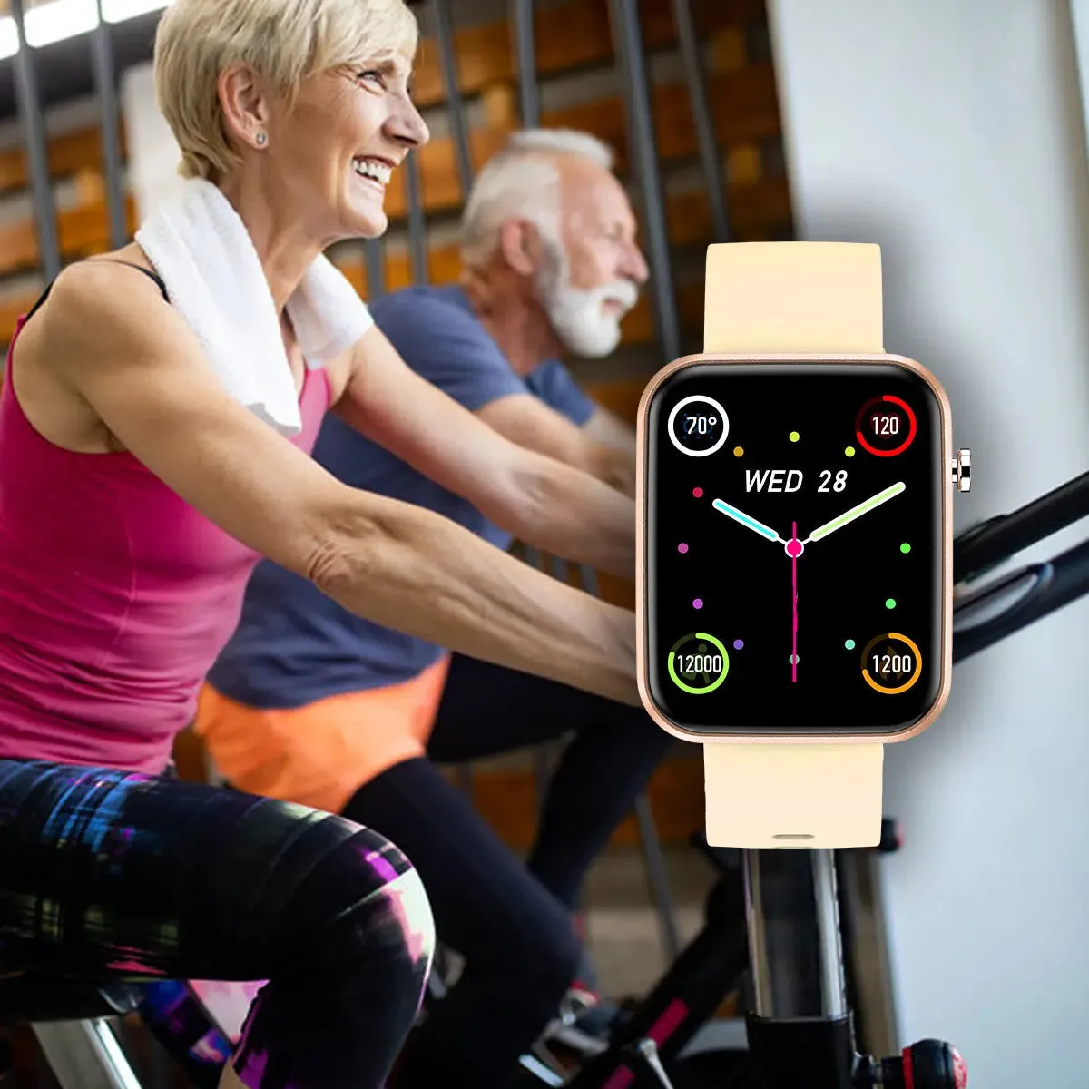 Advanced Smartwatch With Three Bands And Wellness   Activity Tracker -Smartwatch with Heart Rate Monitor