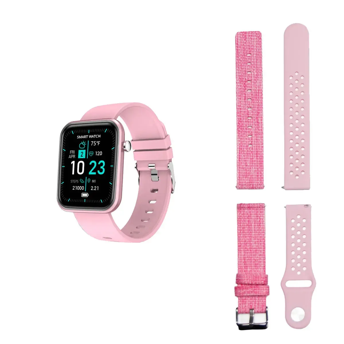 Advanced Smartwatch With Three Bands And Wellness   Activity Tracker -Smartwatch with Heart Rate Monitor