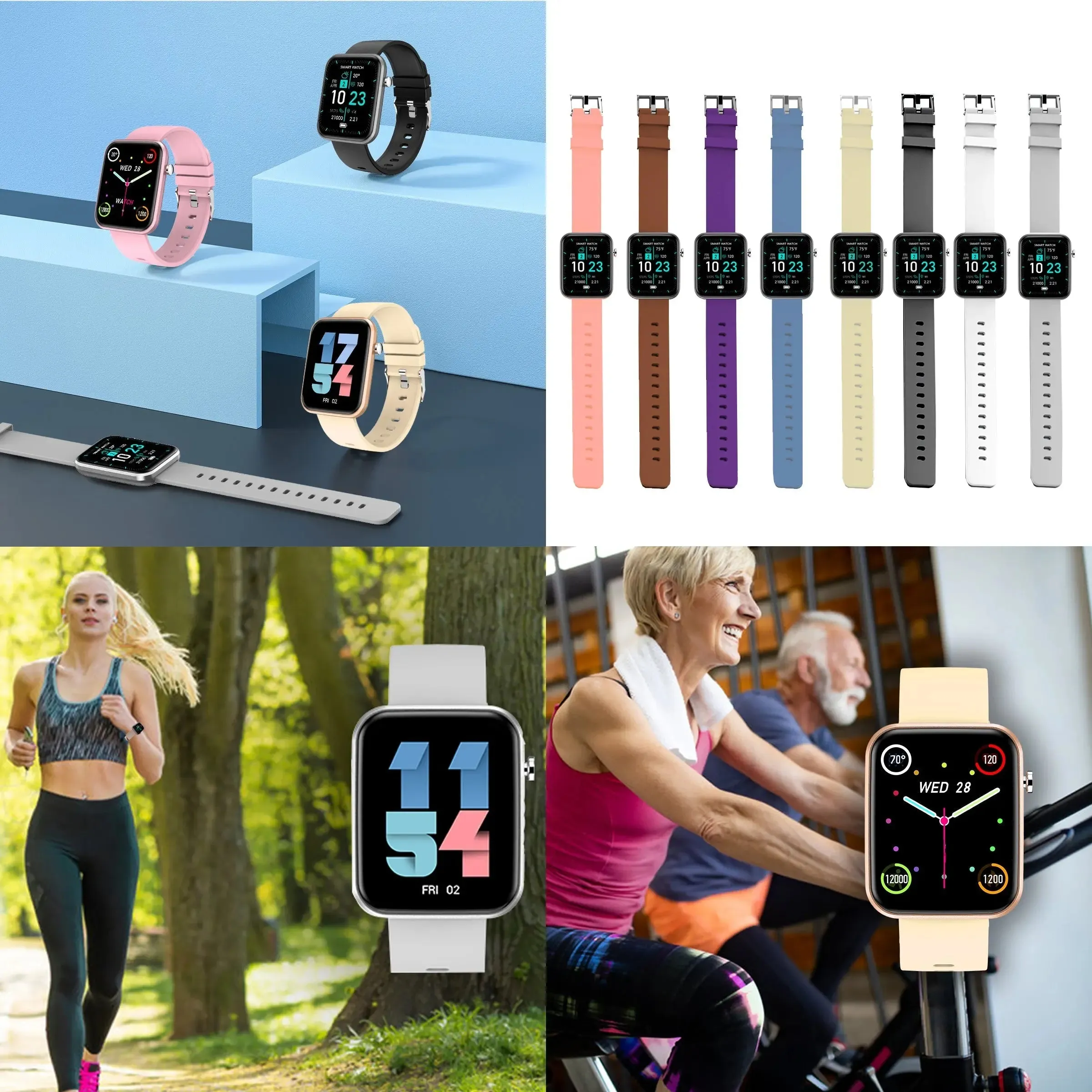 Advanced Smartwatch With Three Bands And Wellness   Activity Tracker -Smartwatch with Heart Rate Monitor