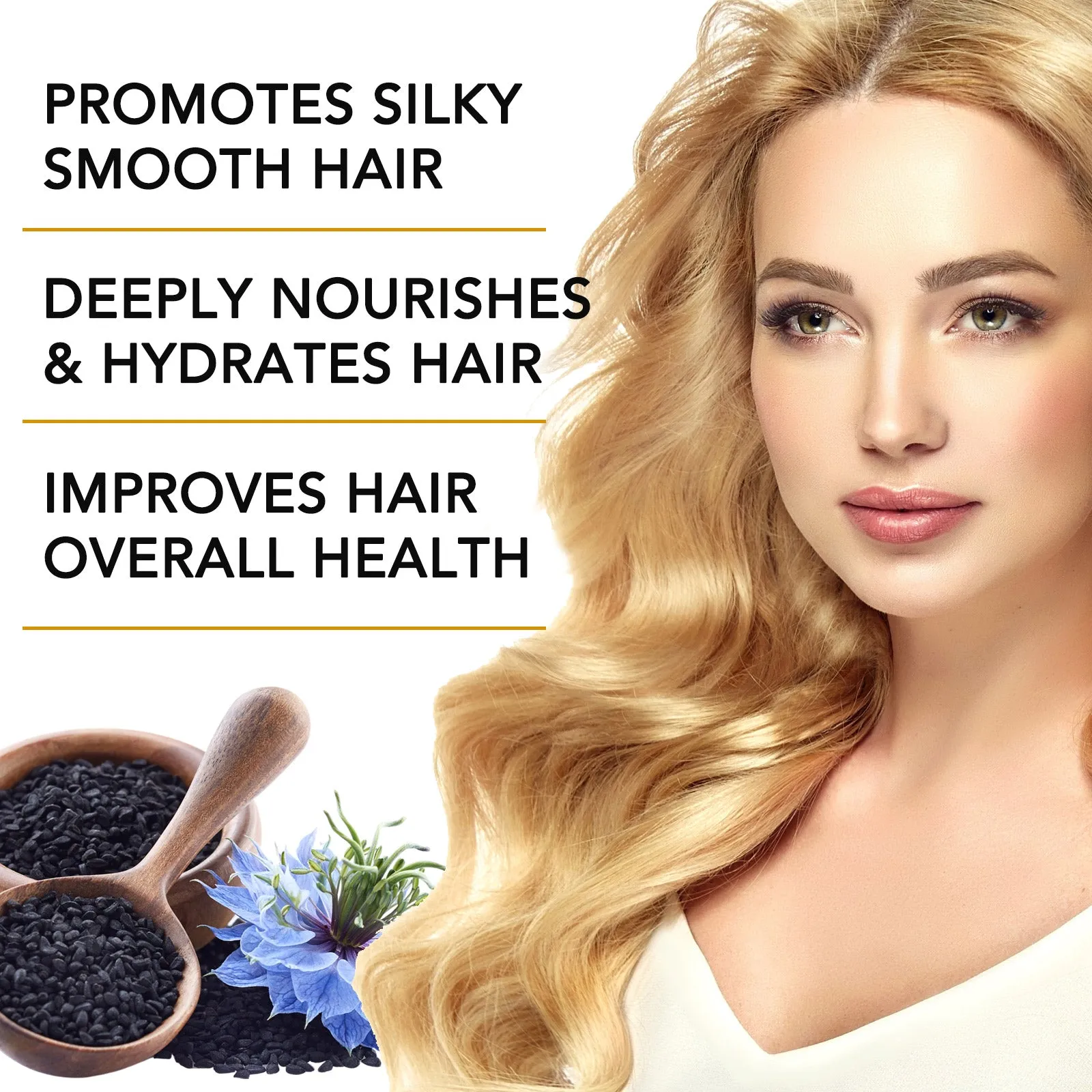 Aliver Black Seed Hair Repair Oil Capsules- For Dry & Damaged Hair