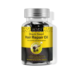 Aliver Black Seed Hair Repair Oil Capsules- For Dry & Damaged Hair