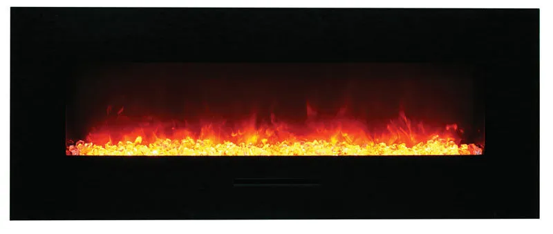 Amantii 48” Wall Mount/Flash Mount Glass Surround Electric Fireplace