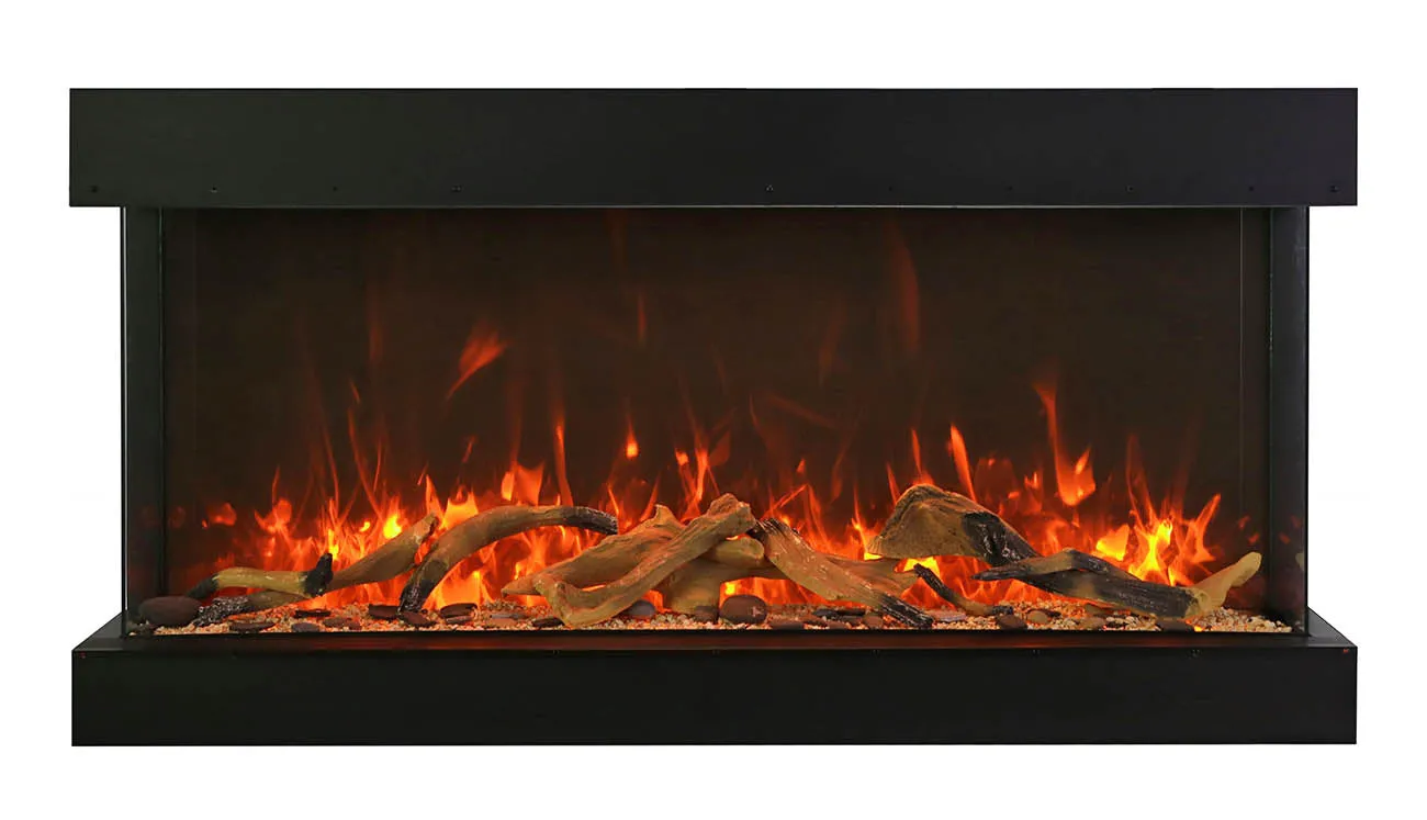 Amantii 50” True View XL XT 3 Sided Glass Electric Fireplace