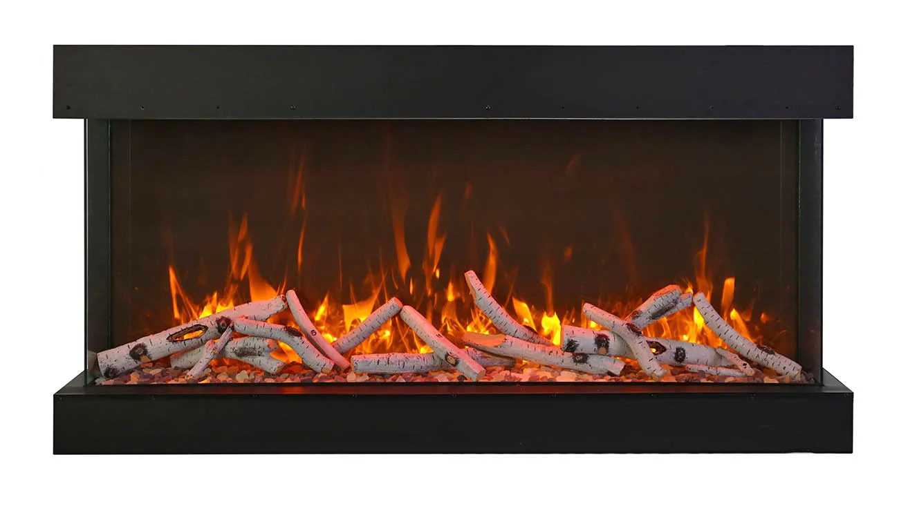 Amantii 60” True View XL XT 3 Sided Glass Electric Fireplace