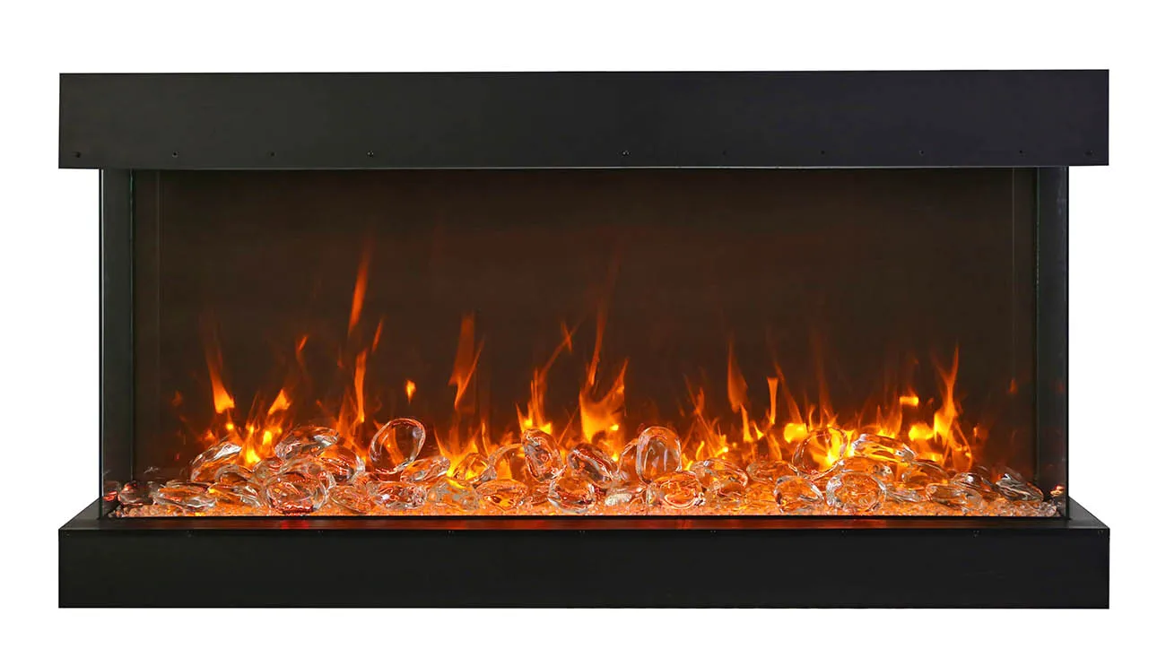 Amantii 72” True View XL XT 3 Sided Glass Electric Fireplace