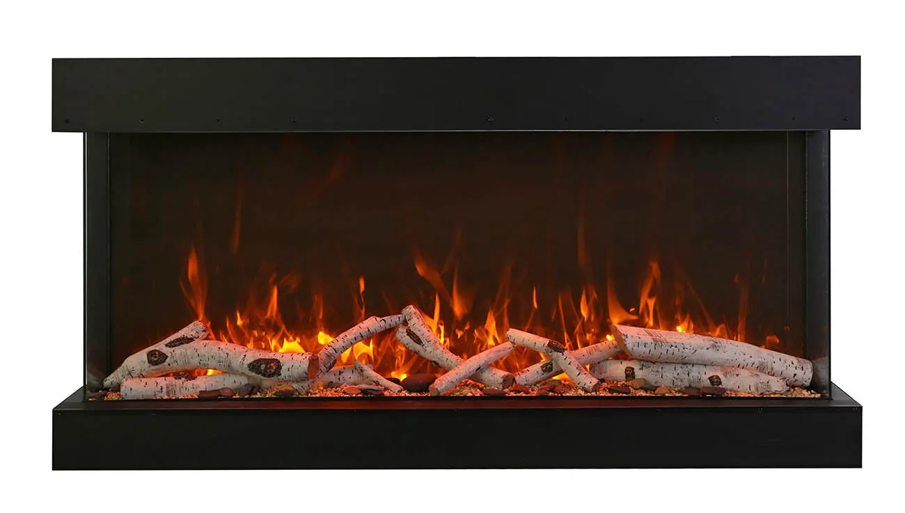 Amantii 72” True View XL XT 3 Sided Glass Electric Fireplace