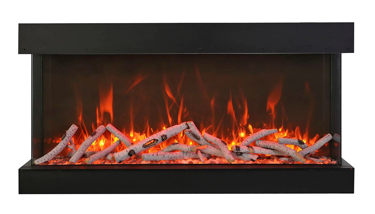 Amantii 88” True View XL XT 3 Sided Glass Electric Fireplace