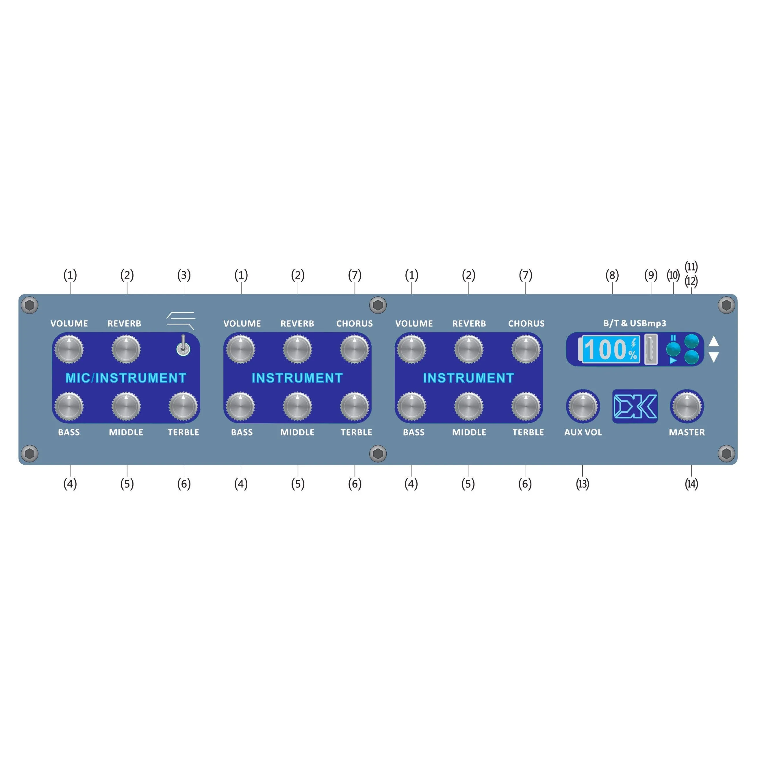 Amplifier DK IC-100, Combo 100W