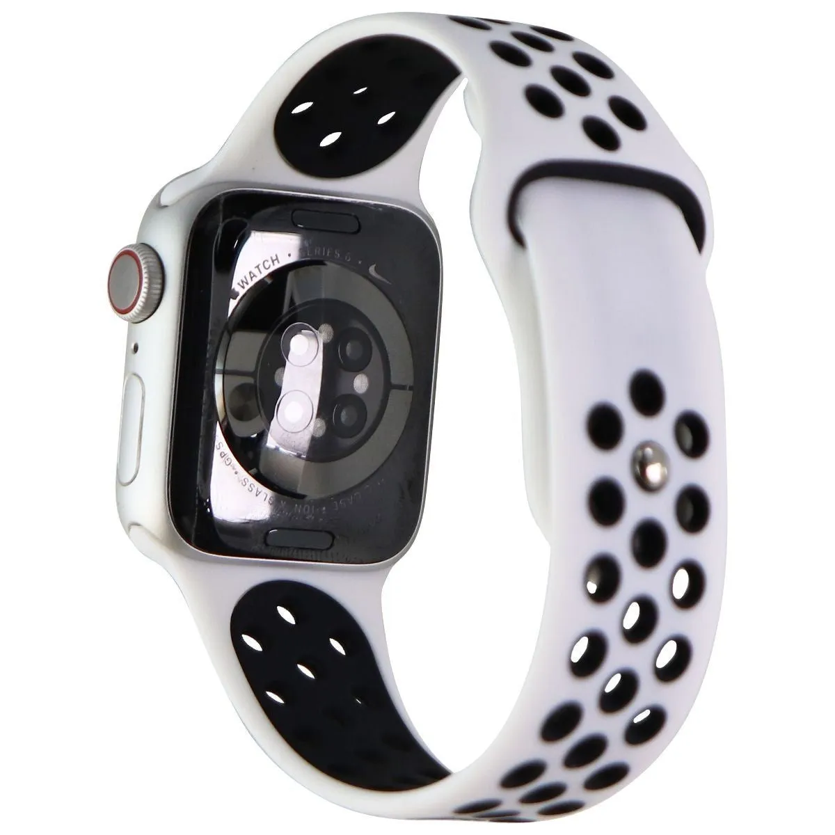 Apple Watch NIKE Series 6 (GPS   LTE) - 40mm Silver AL/White Sp Band (A2293)