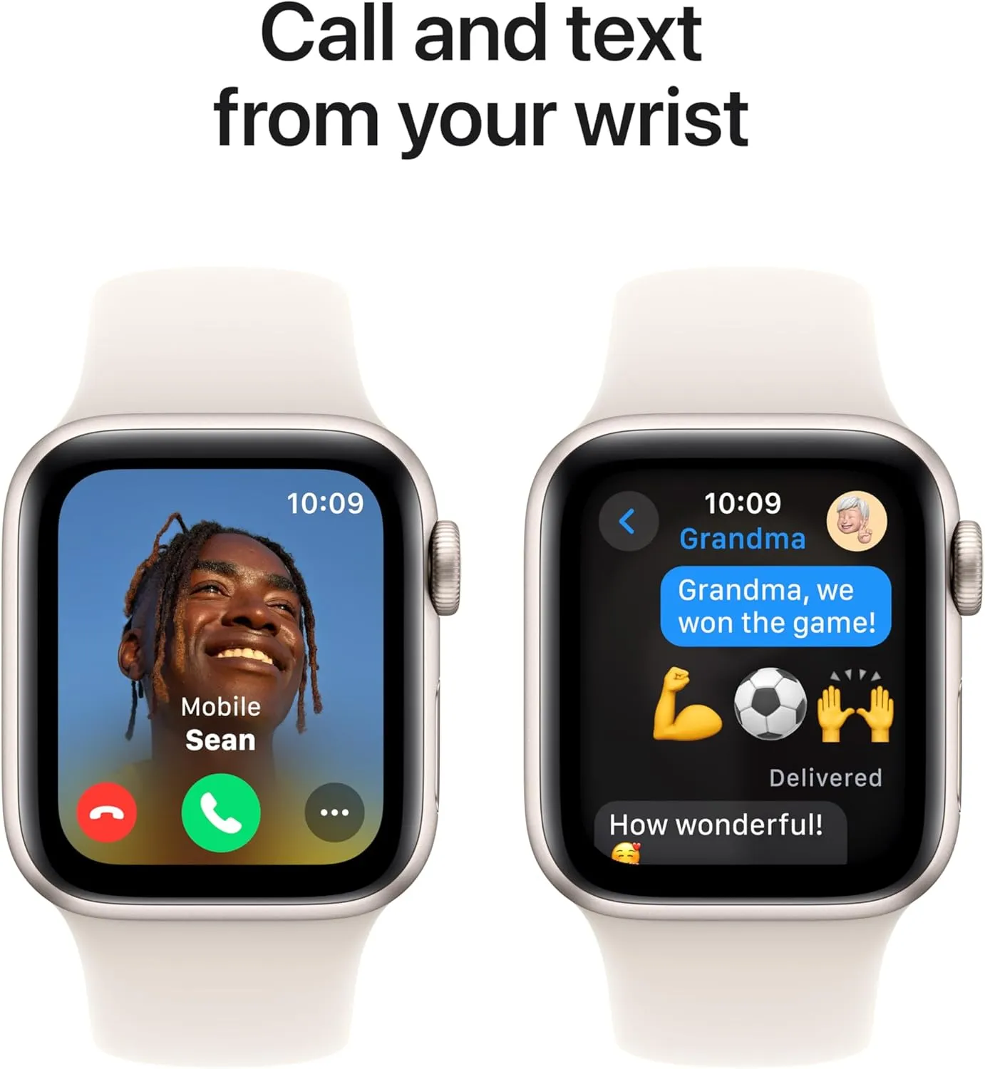 Apple Watch SE (2nd Gen) GPS 40mm Smartwatch with Starlight Aluminium Case with Starlight Sport Band - S/M. Fitness and Sleep Trackers, Crash Detection, Heart Rate Monitor, Retina Display