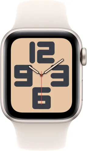 Apple Watch SE (2nd Gen) GPS 40mm Smartwatch with Starlight Aluminium Case with Starlight Sport Band - S/M. Fitness and Sleep Trackers, Crash Detection, Heart Rate Monitor, Retina Display