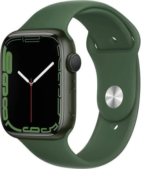 Apple Watch Series 7 (45mm) - Green Aluminum Case with Clover Sport Band