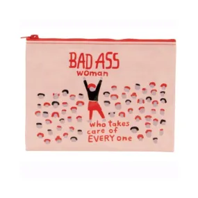Bad A** Woman Who Takes Care Of Everyone Zipper Pouch