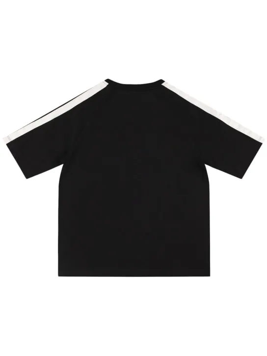 Balmain   Cotton jersey t-shirt w/ logo bands 