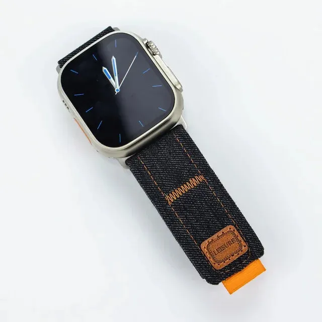 Band for Apple Watch Ultra 2 49mm 45mm 44mm 42mm Sport Strap accessories Nylon bracelet Correa iwatch Series 9 7 6 5 4 8 SE