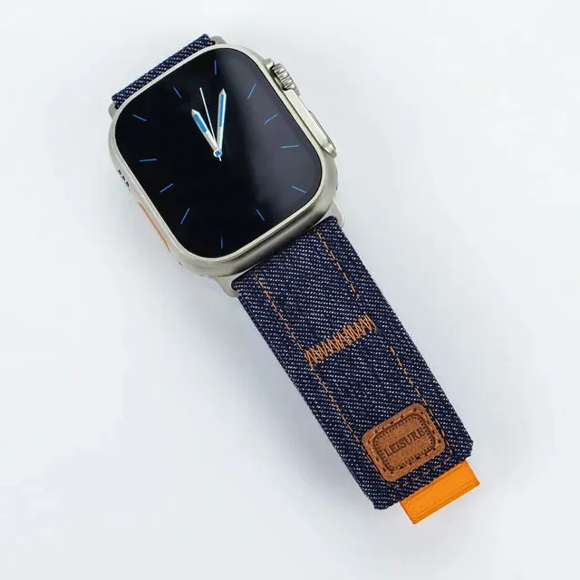 Band for Apple Watch Ultra 2 49mm 45mm 44mm 42mm Sport Strap accessories Nylon bracelet Correa iwatch Series 9 7 6 5 4 8 SE