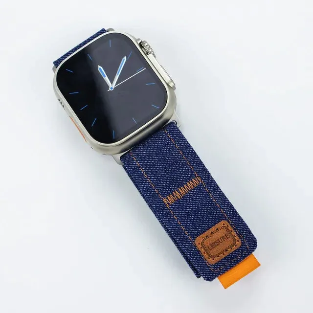 Band for Apple Watch Ultra 2 49mm 45mm 44mm 42mm Sport Strap accessories Nylon bracelet Correa iwatch Series 9 7 6 5 4 8 SE