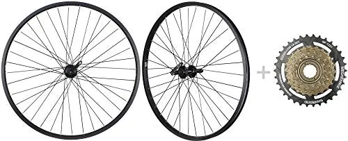 Bike Bicycle MTB Wheelset 26" 7 Speed with Shimano MF-TZ31 14-34T Freewheel