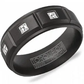 Black Titanium & Diamond Band
