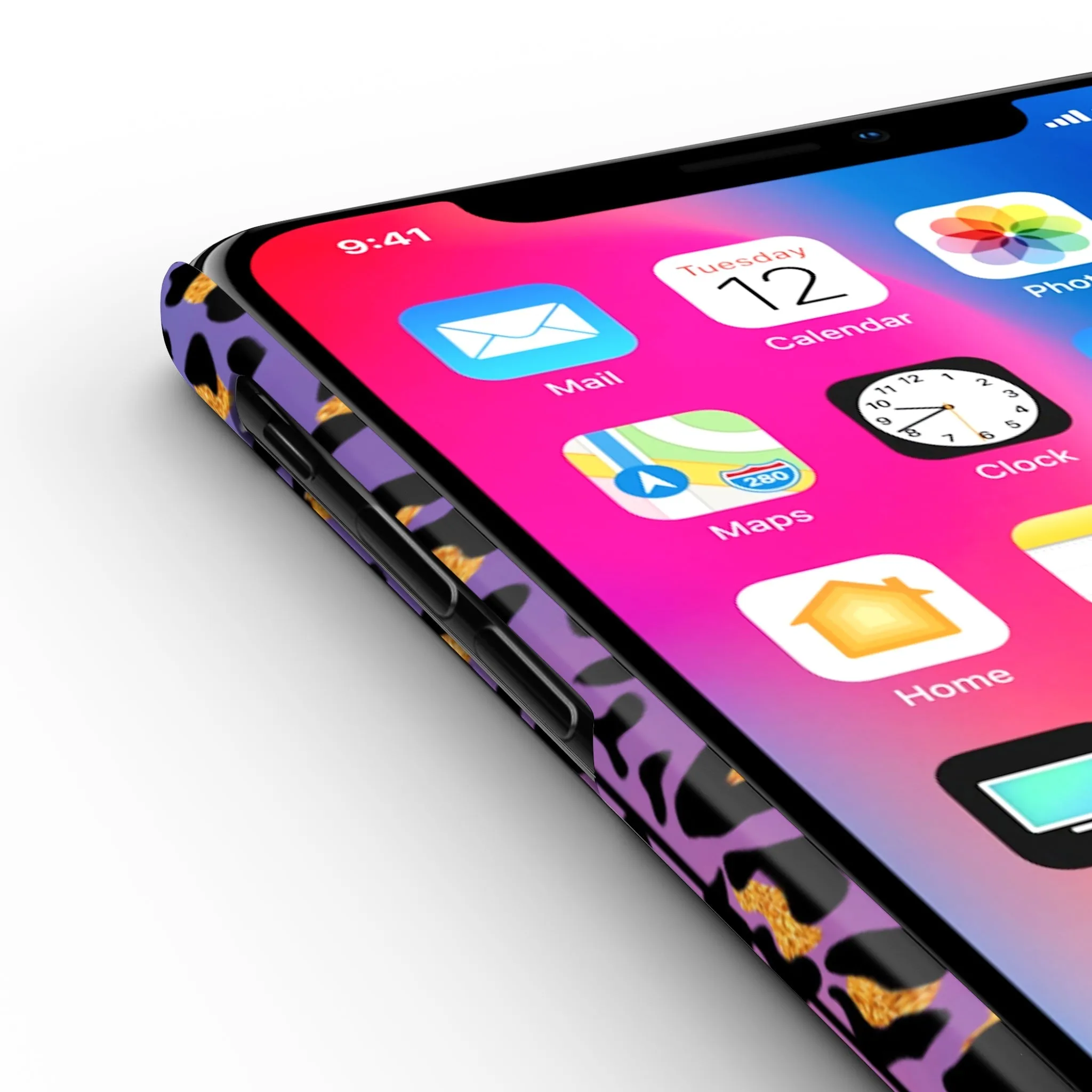 Bright Leopard 'MAMA' iPhone Case - Stylish and Vibrant Protective Cover for Moms