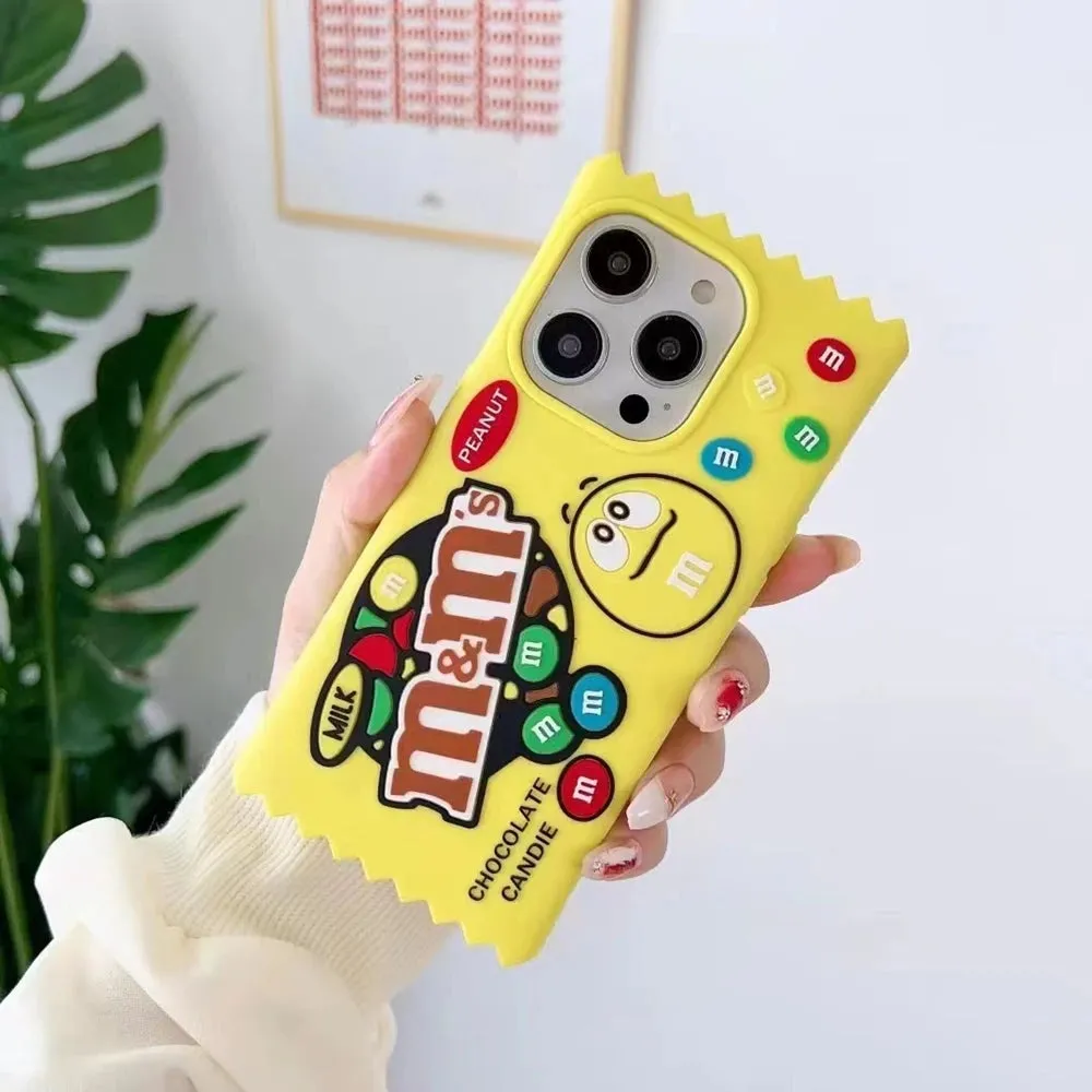 Candy Chips Snacks Themed 3D Phone Case Cover For iPhone 15 14 13 12 11 Pro Max Plus