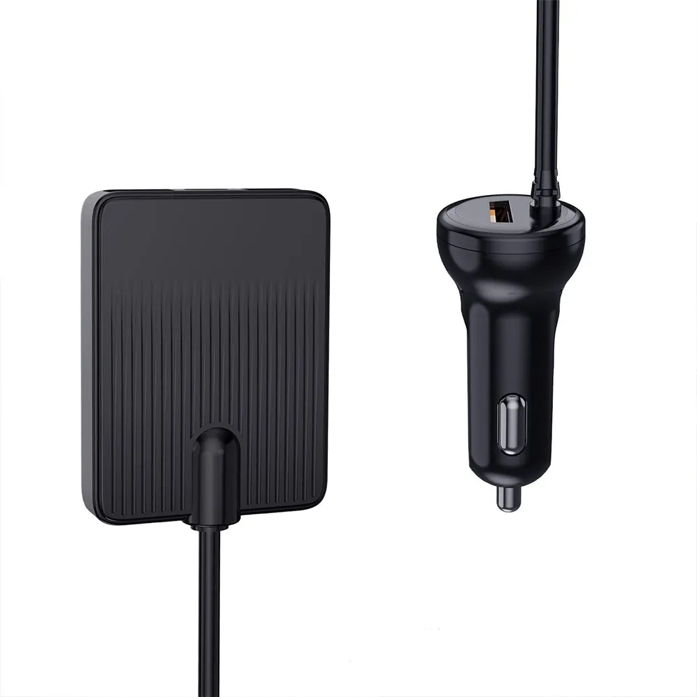 Car Charger 74W QC3.0 PD18W 4 Ports Fast Charging Adapter With