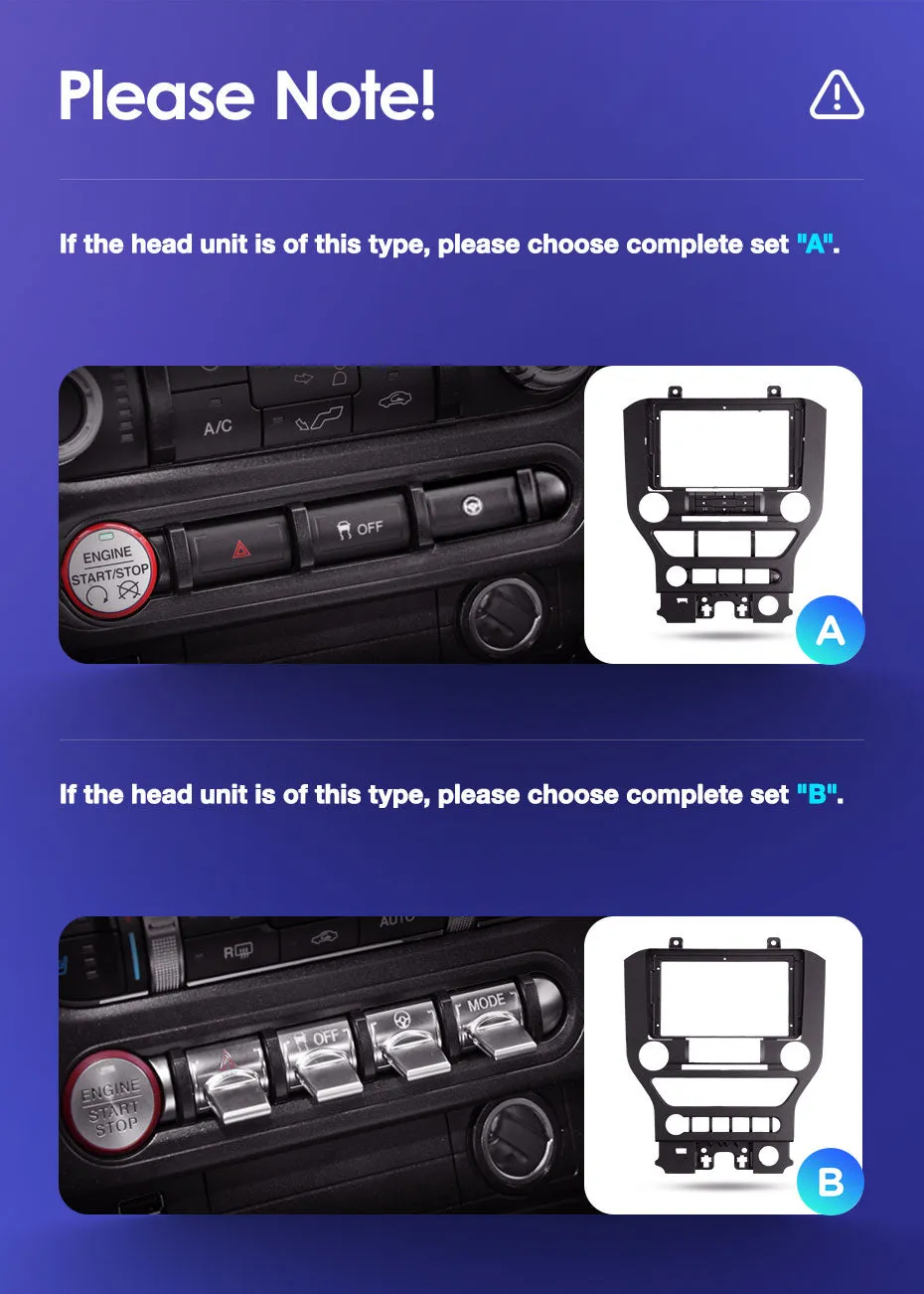 Car Dealz Premium Advanced 4G Data Model 10.2" Android 12.0 For Ford Mustang VI S550 2014 - 2021 In Dash Plus OEM Fascia