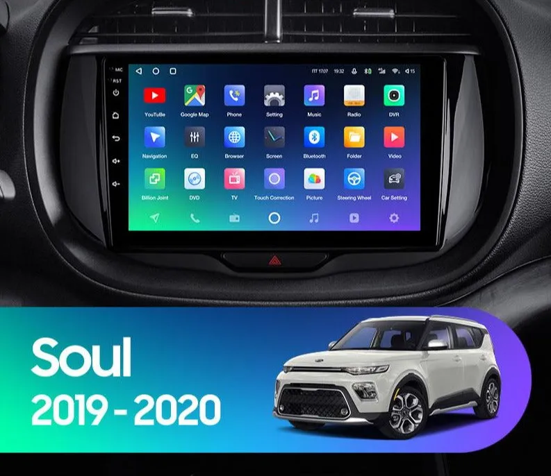Car Dealz Premium Advanced 4G Data Model 10.2" Android 12.0 For Kia Soul SK3 2019-2020 In Dash Plus OEM Fascia